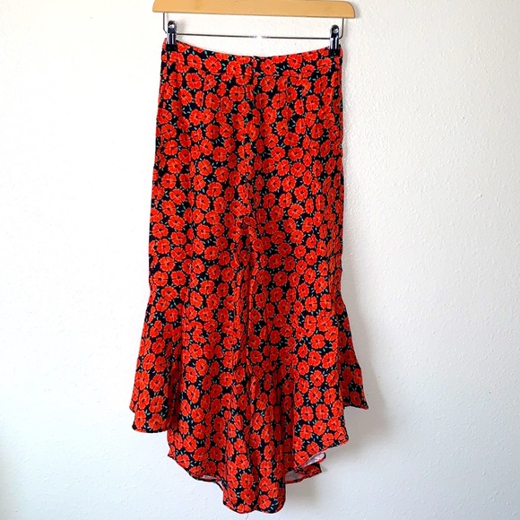 ETT TWA by Anthropologie Virginie Ruffled Wide-Leg Trousers - Picture 2 of 16